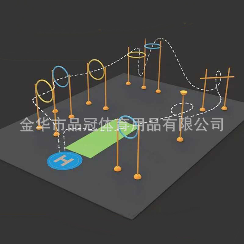 Círculo de entrenamiento de obstáculos de drones