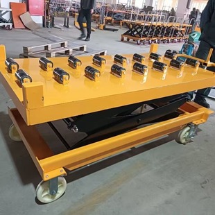 Fixed scissor lift roller lift platform loading and unloading cargo lift lift electric hydraulic lifting platform