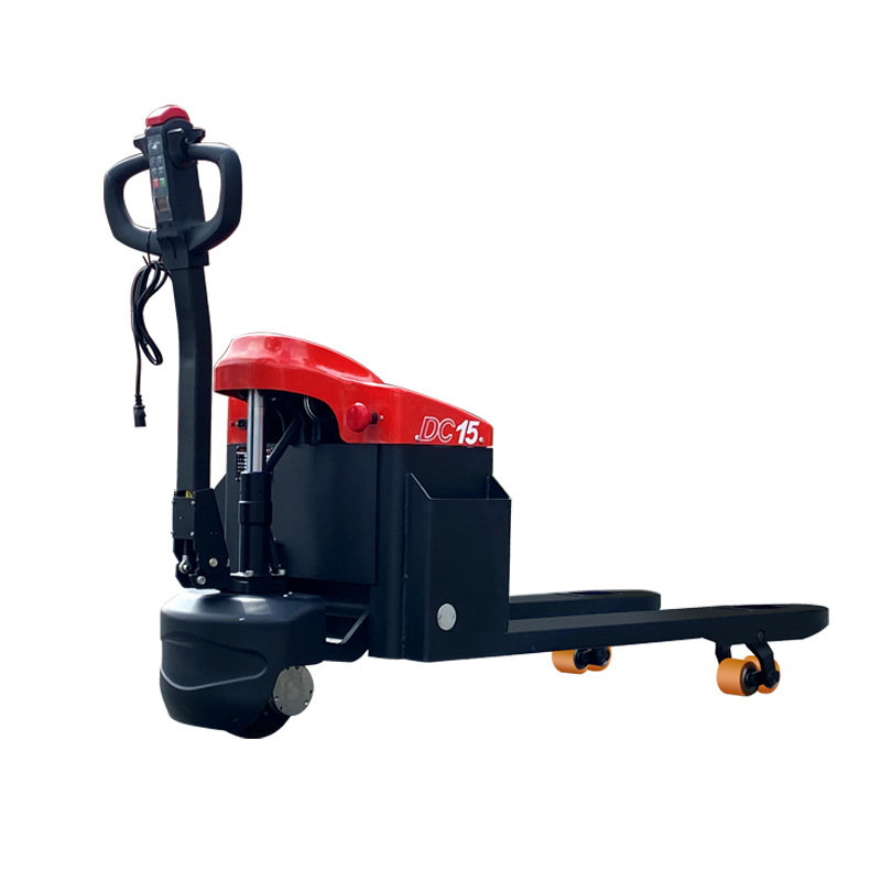 1.5 toneladas caminante camión elevadora hidráulico camión palet eléctrico remolque de bueyes