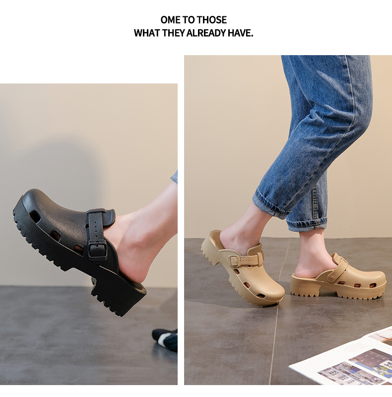 Nuove ciabatte punta da donna, suola spessa, EVA maggiorata, gomma e plastica ad alta elasticità, antiscivolo, antiodore, silenziose ciabatte alte 6 cm_voghion.com