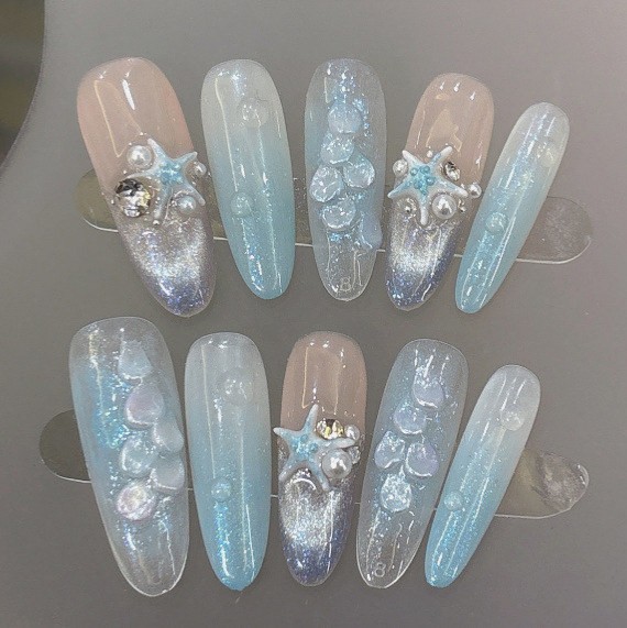 Handmade [Jiaoren] Dream Ocean Wind Vacation Heavy Industry Design Sense New Photography Dating Wear Armor