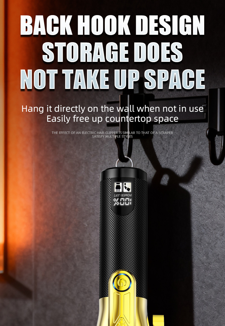 Professionel hårtrimmer med knive i rustfrit stål_voghion.com