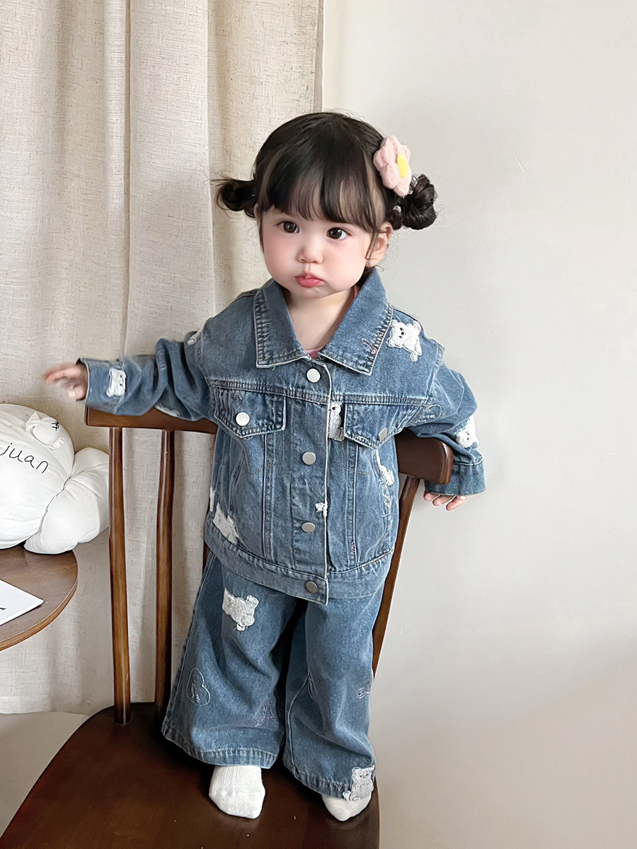 Chaqueta vaquera infantil para niña