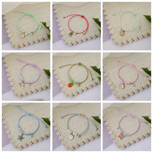 Yiwu Small Commodity Ceramic Pearl Student Bracelet Wholesale Best Friend Bracelet Couple Student Bracelet Female Jewelry