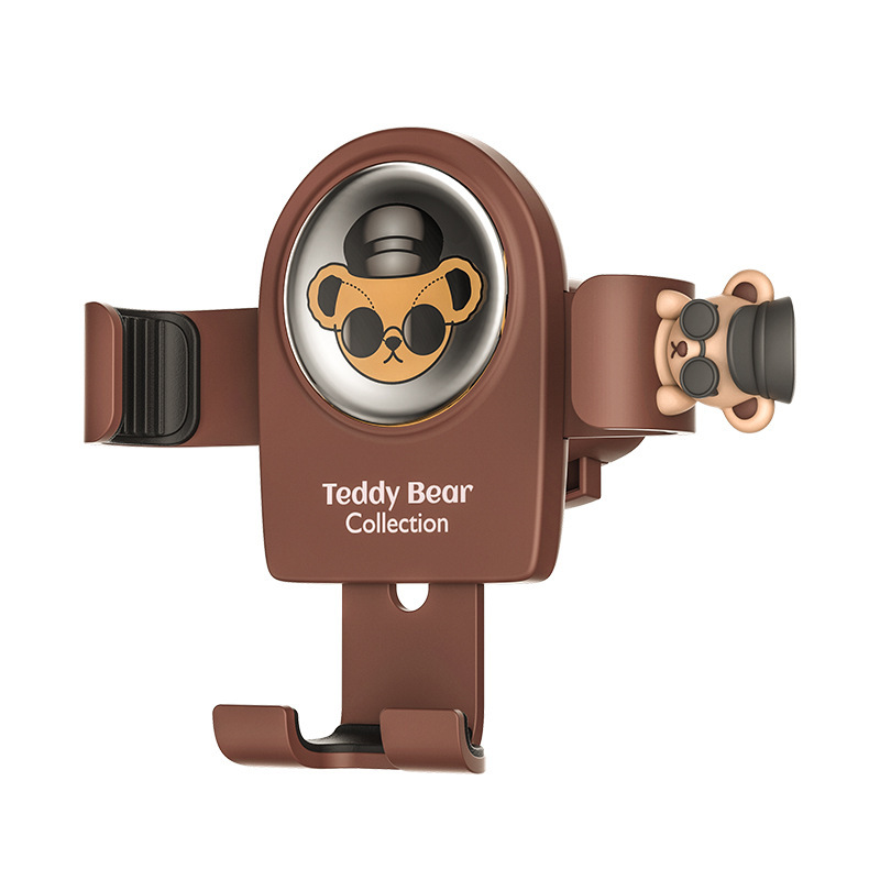 Hellokitty soporte para teléfono móvil para automóvil dibujos animados creativo salida de aire para automóvil navegación soporte de gravedad universal