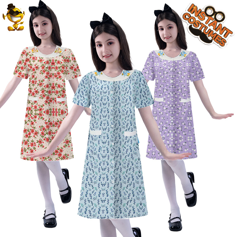 Disfraces de Halloween para niños y adultos, vestido floral, disfraces para fiestas COS, disfraces para actuaciones en escenario, venta transfronteriza en Amazon
