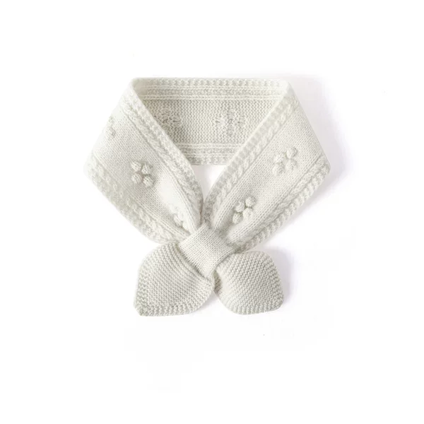 Lekasha cashmere 100% pure cashmere women's small bow tie knitted neck warmer scarf