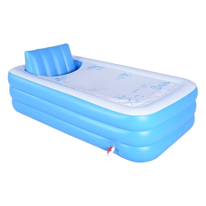 Nueva plegable masaje del hogar caja de vapor PVC engrosada respaldo bañera inflable pasta piscina