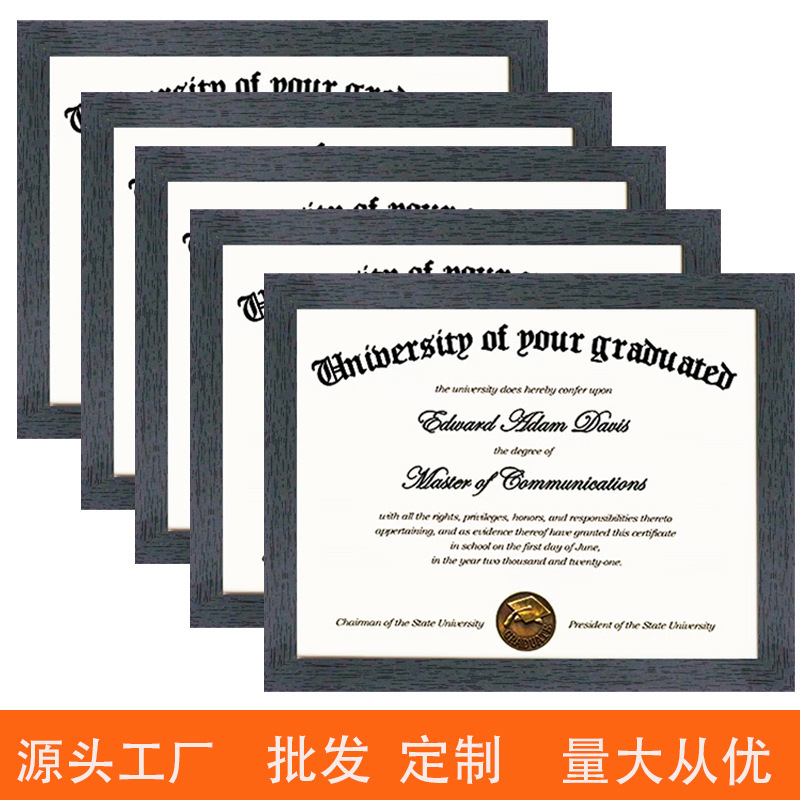 American-Style Certificate Frame Wooden Photo Frame Wall Hanging Display 8.5X 11inch Cross-Border E-Commerce Supply Photo Wall Set 5 Inch 7 American-Style Certificate Frame Wooden Photo Frame Wall Hanging Display 8.5X 11inch Cross-Border E-Commerce Supply Photo Wall Set 5 Inch 7