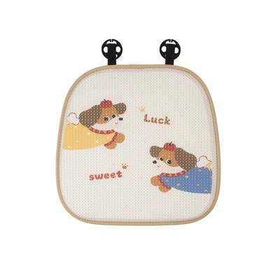 Cute Car Waist Support Cushion — Waist support - honeycomb-apple-puppy-seat-cushion-front-row