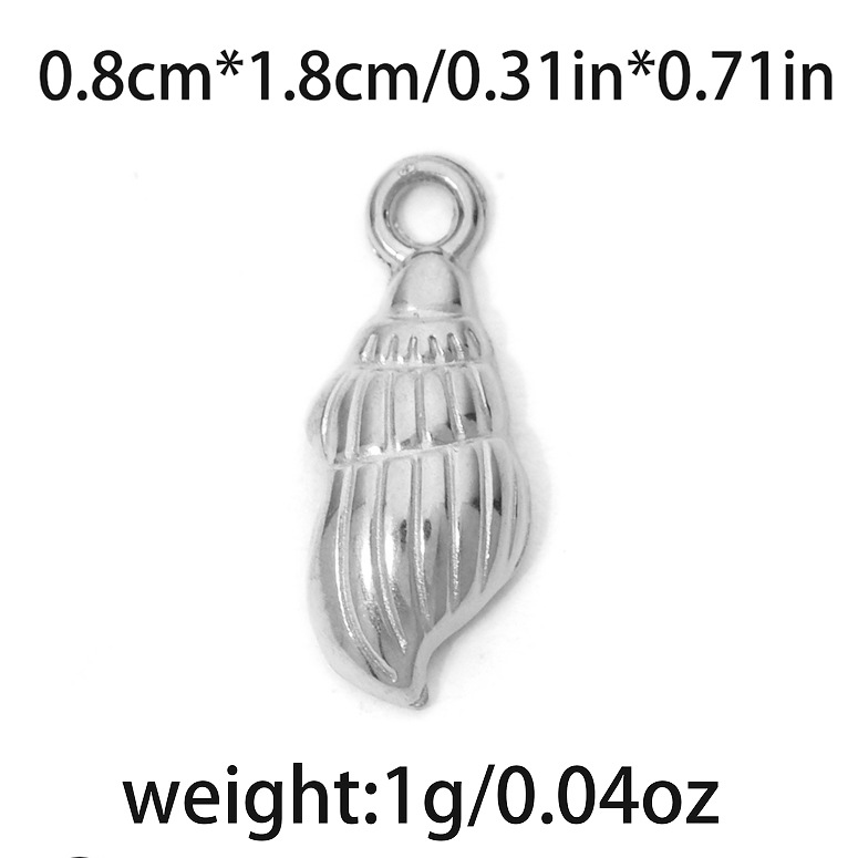 304ステンレス海洋シリーズ高投げ品質貝殻海螺海亀ペンダントビーチ風アクセサリーdiy部品