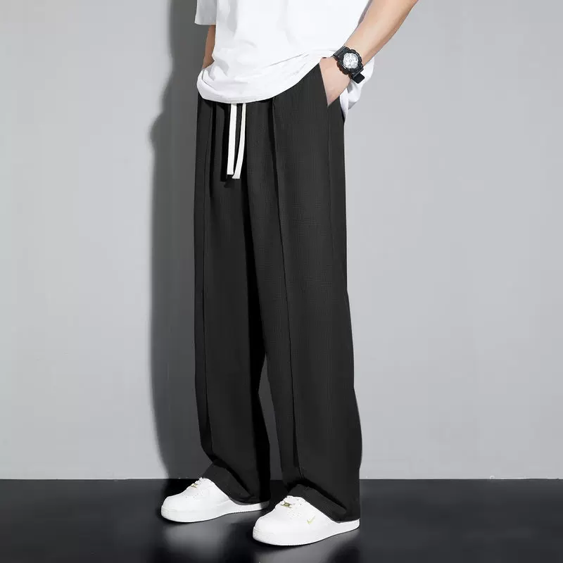 2025新款夏季休闲裤男款宽松运动潮牌港风百搭款男士