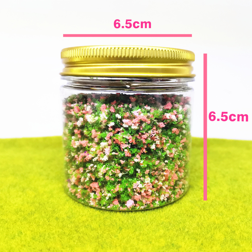 Micro-View arbusto hierba árbol polvo partículas gruesas flores y hojas militar arena bandeja escena modelo material de bricolaje