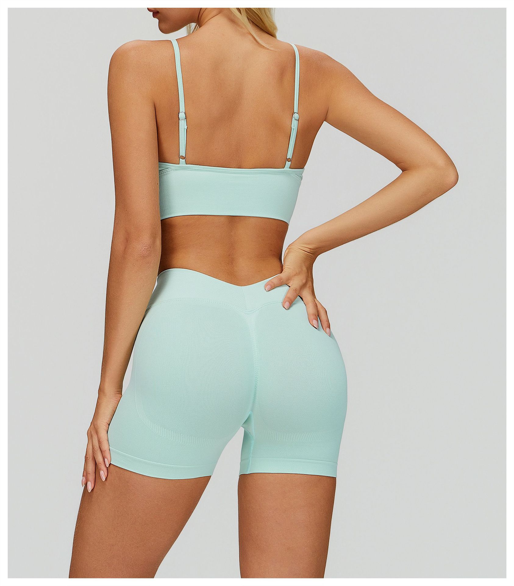 Zechuang Seamless Yoga Sports Bra Quick Drying With Double Shoulder Straps Beautiful Back For Running Fitness Outerwear Women's Sportswear_ecoleips.com