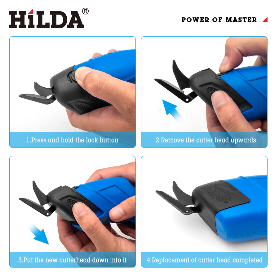 Tijeras eléctricas, cortador eléctrico, cortador de tela, cortador inalámbrico de mano, cortador de alfombra de batería de litio recargable para el hogar portátil