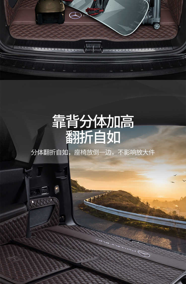 Applicable to Mercedes-Benz GLS 450/400/350d 08-2024 GL320/500 trunk mat trunk mat