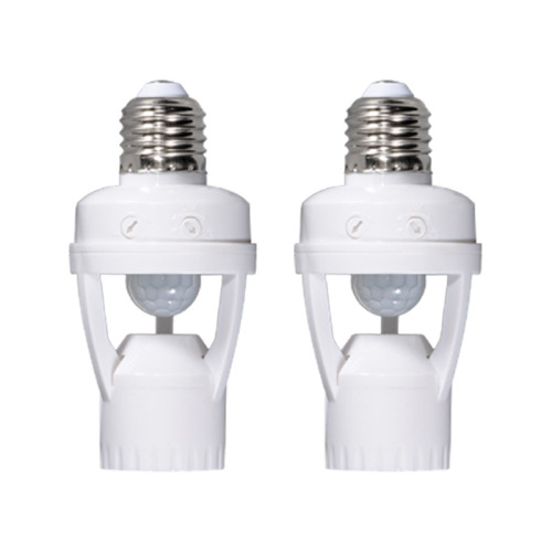Infrared human body induction lamp holder LED bulb E27 spiral home corridor intelligent delay adjustable lamp holder switch