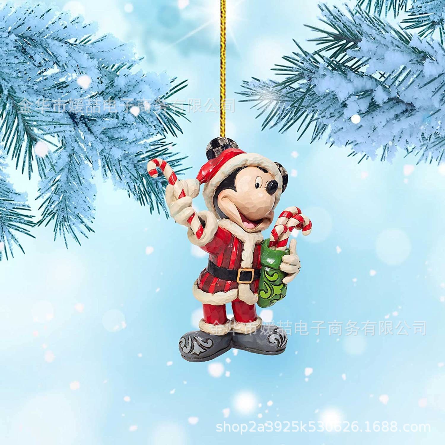 2022-23 Nuevos productos de dibujos animados acrílicos árbol de Navidad decoración colgante mochila de automóvil de Navidad colgante regalos image 11