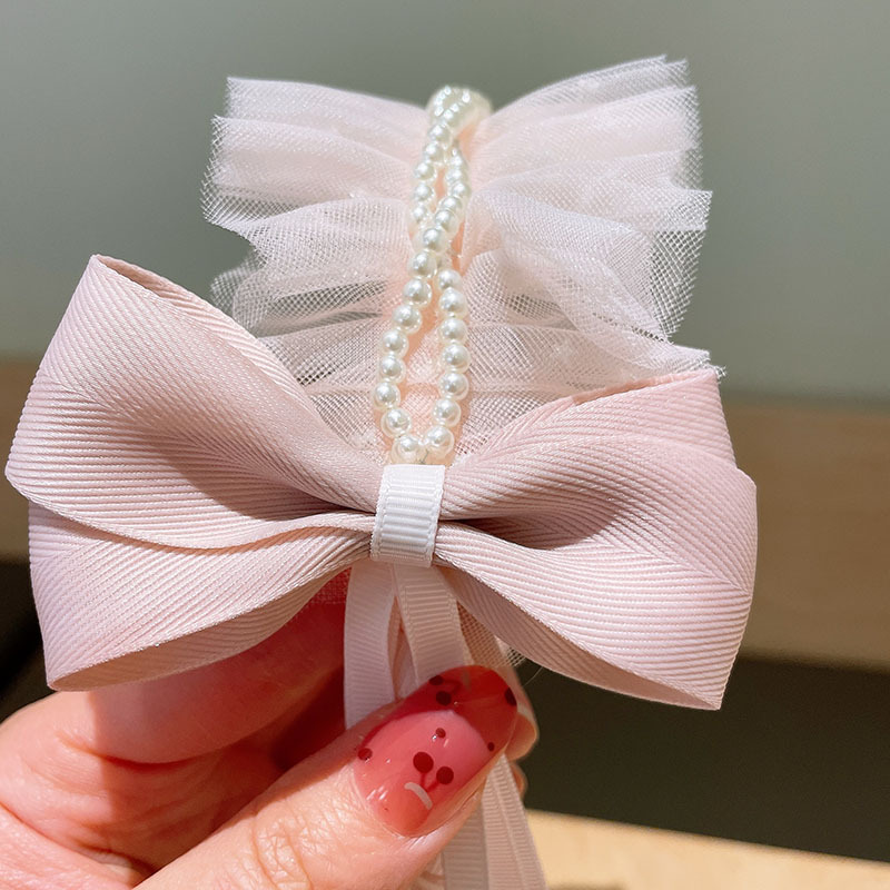 Kid'S Sweet Bow Knot Gauze Hair Band display picture 7