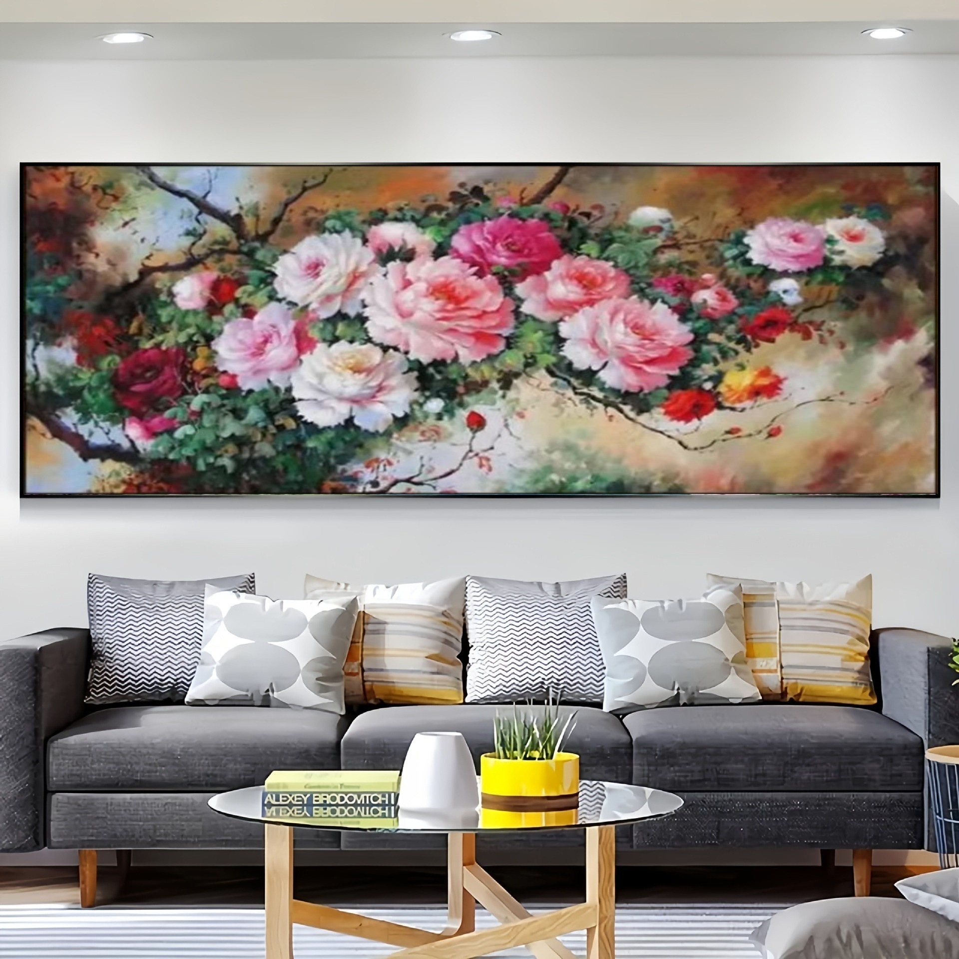 Transfronterizo Amazon pintura de diamantes fábrica de explosión venta directa pintura de diamantes DIY paisaje decoración pintura colgar paquete de herramientas '