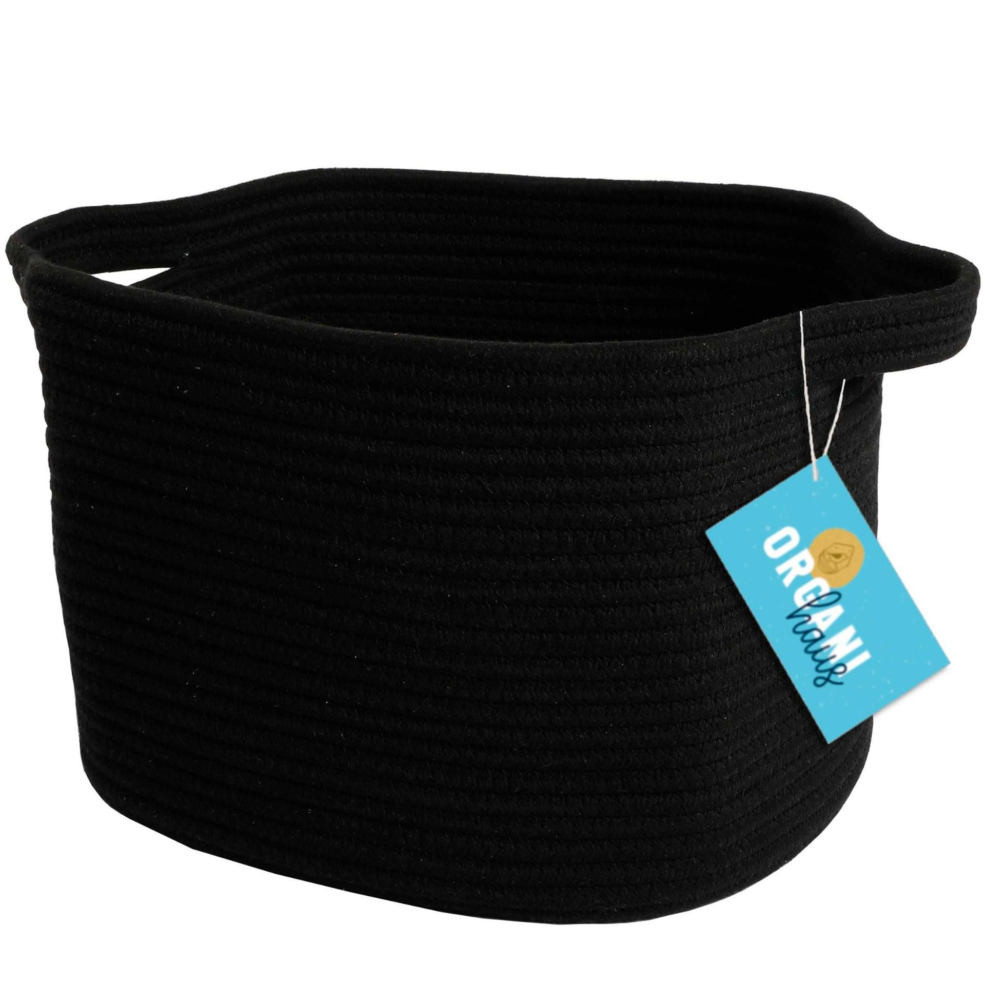 Amazon Hot Sale Cesta de ropa sucia de cuerda de algodón casera gran Cesta de almacenamiento de algodón Cesta de juguetes Cesta de almacenamiento