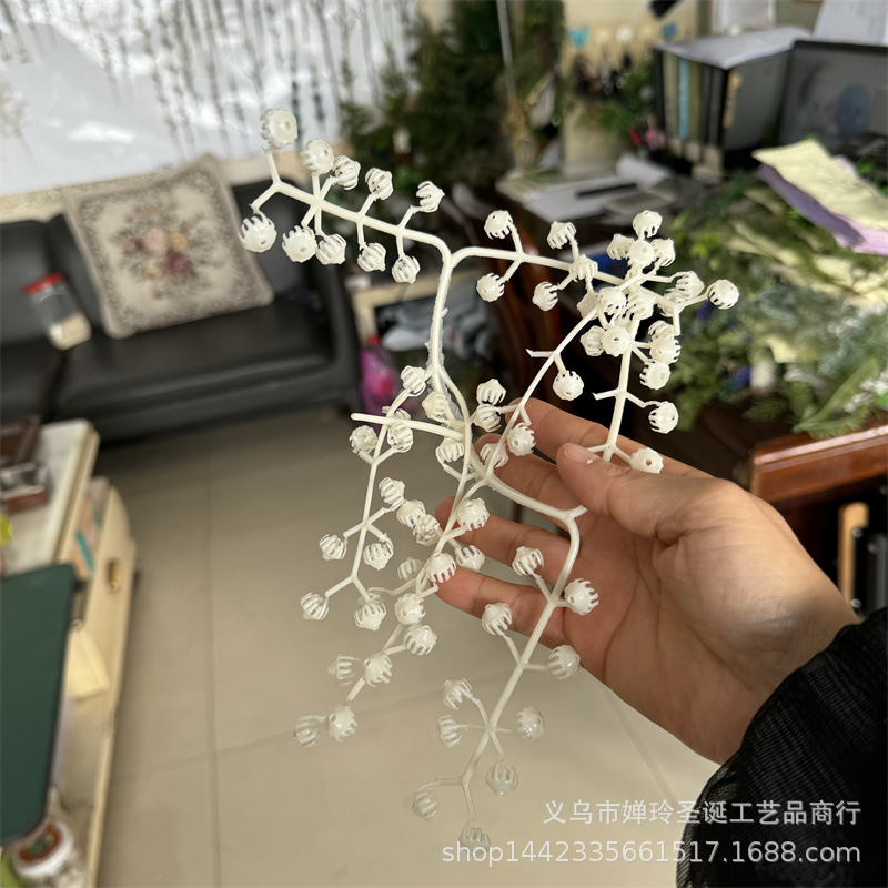 仿真植物仿真满天星 白色满天星花配件 小塑料白花大量批发