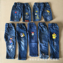 工厂低价处理儿童牛仔长裤 春秋款童装牛仔裤便宜清仓 男女童牛仔