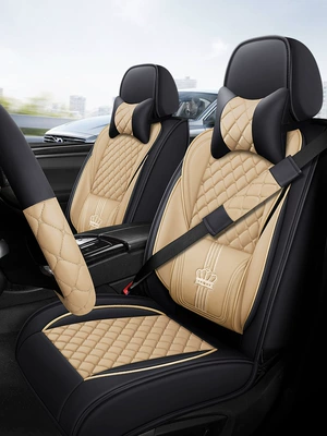 Factory Direct Sales of Full Leather: Seat cushion, seat cover - black-rice-shoulder-pad