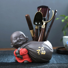 Tea Ceremony Six Gentlemen Tea Brewing Tool Set: Tea Knife, Tea Clipper, Tea Brush, Tea Spoon, Tea Drinking Supplies, Kung Fu Tea Set Accessories