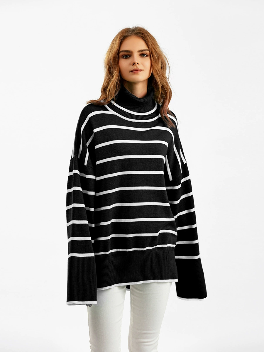 Демисезонный вязаный свитер для отдыха, oversize, европейский стиль