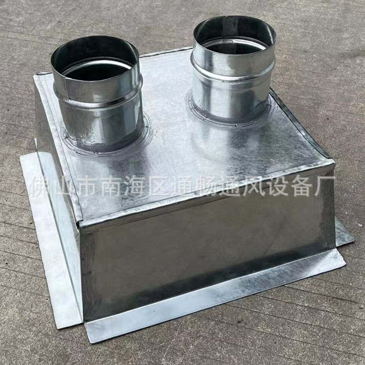 喷涂厂不锈钢通风管道出风口 广州花都镀锌板通风管道集风罩