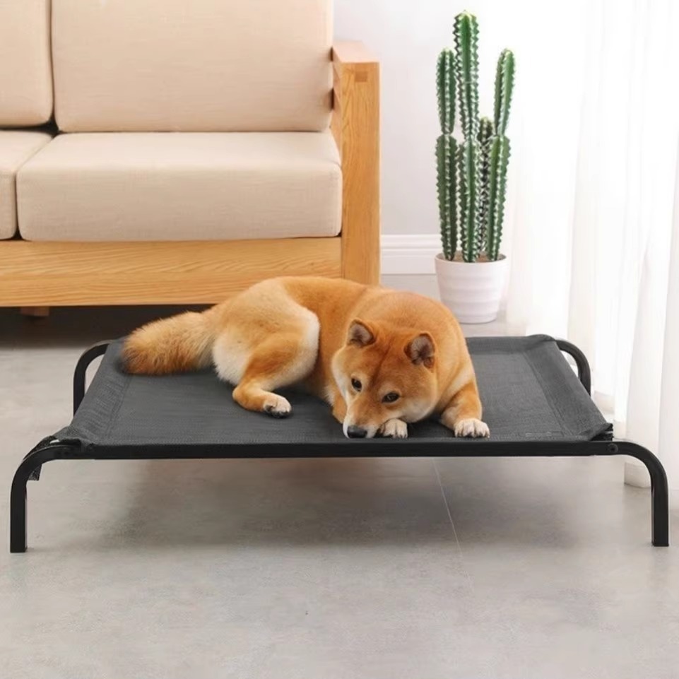 Cama Elevada de Hierro para Mascotas para Perros y Gatos Uso Multiestación