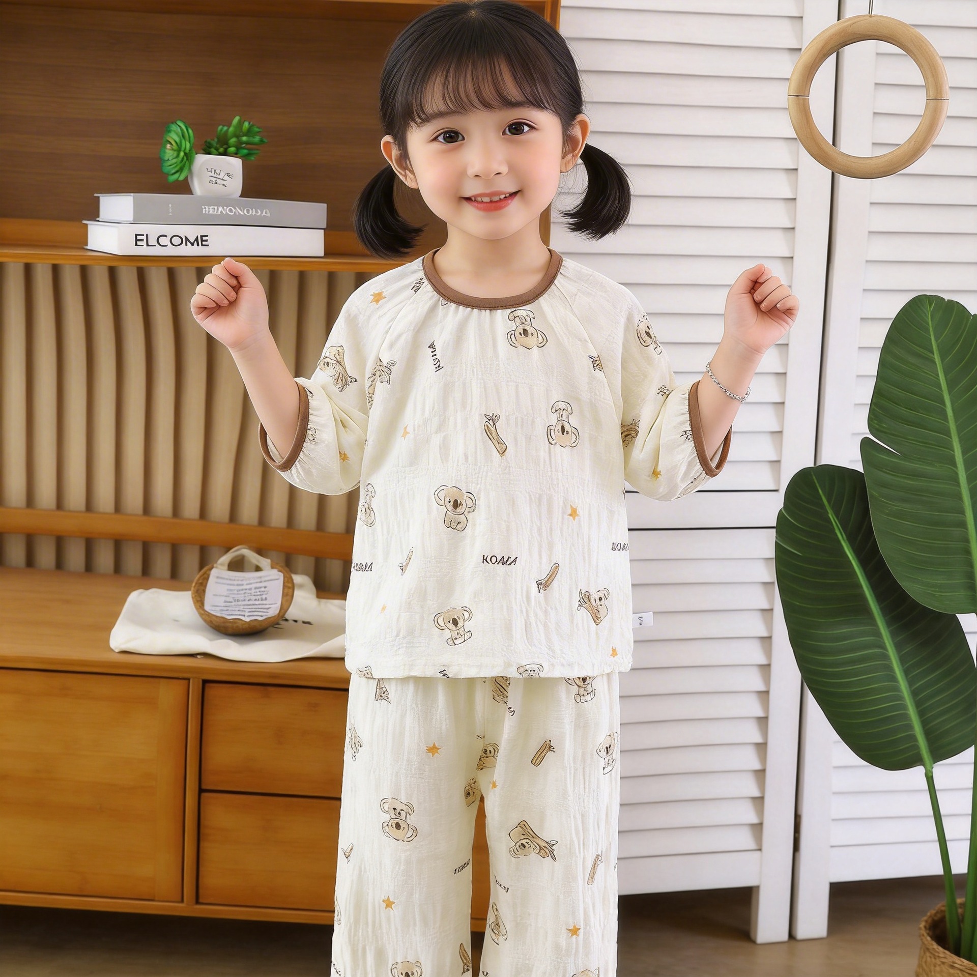 Pijama de cuello redondo (pequeño koala)