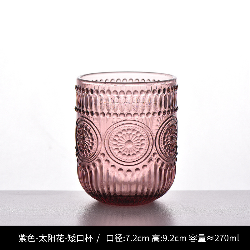 Nuevo retrógrado tallado alto taza de agua taza de vino taza de bebida creativa elegante casa hotel café utensilios de vino