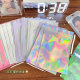 Laser Colorful Self-sealing Bag Color Plastic Bag Thickened Color Transparent Storage Bag Sealed Bag Multifunctional Pocket