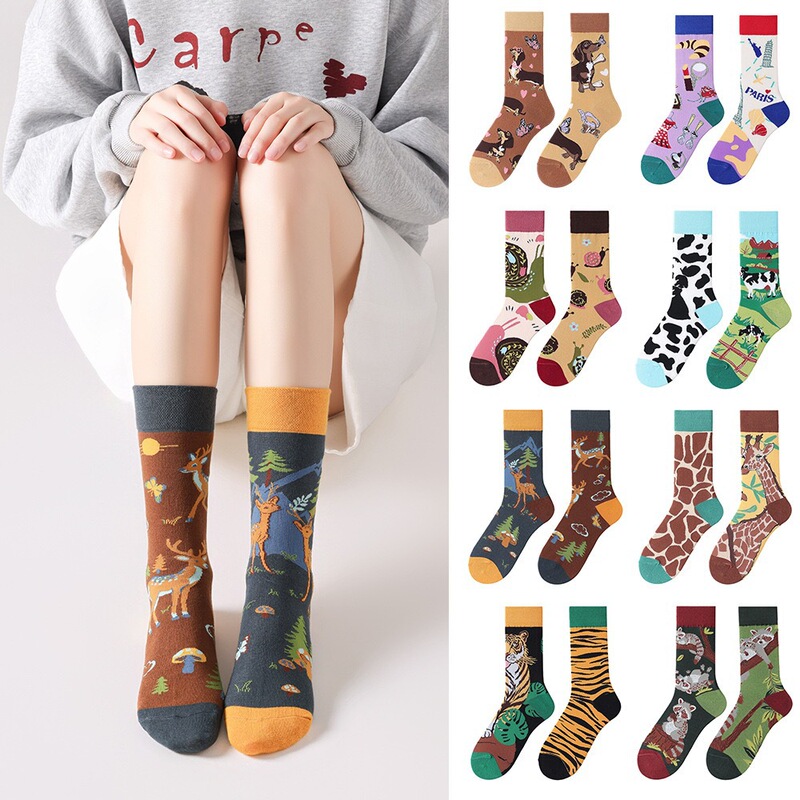 Cross-Border Original New Ab Socks for Women, Animal Cartoon Socks, Cartoon Personality Sports Socks, Unisex Couple Socks Cross-Border Original New Ab Socks for Women, Animal Cartoon Socks, Cartoon Personality Sports Socks, Unisex Couple Socks