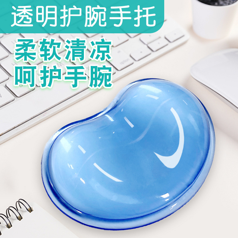 Transparent Silicone Mouse Pad Wrist Guard for Girls Crystal Keyboard Computer Desk Hand Rest Wrist Guard Summer Cool Sweat Transparent Silicone Mouse Pad Wrist Guard for Girls Crystal Keyboard Computer Desk Hand Rest Wrist Guard Summer Cool Sweat