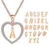 Fashionable necklace heart-shaped with letters, European style, simple and elegant design