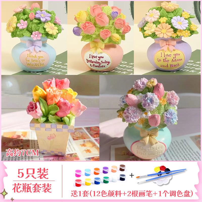 Muñecos de Yeso 3D para Pintar DIY Pintado a Mano para Manualidades