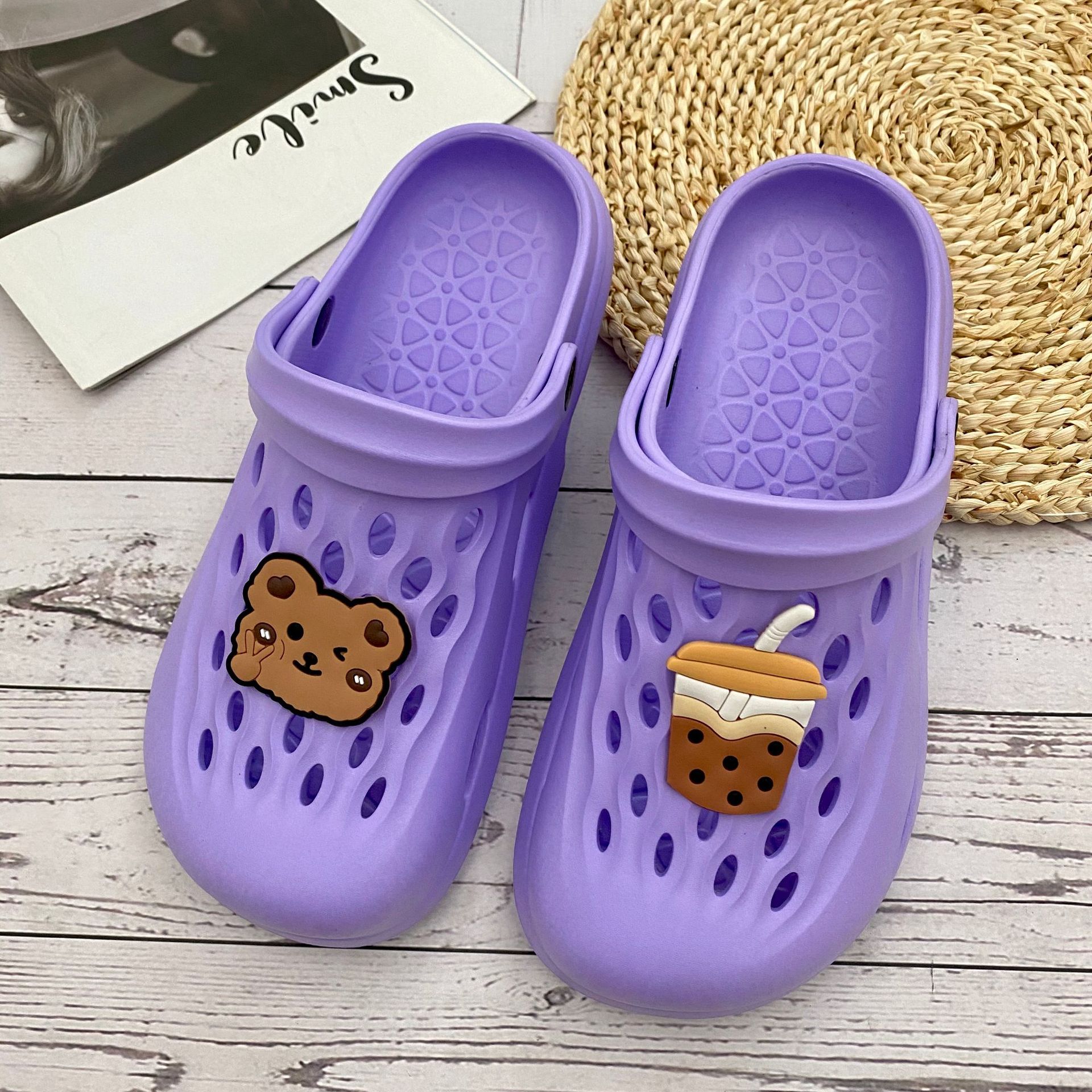 紫色+小熊+奶茶（女段）  + ¥1.00 