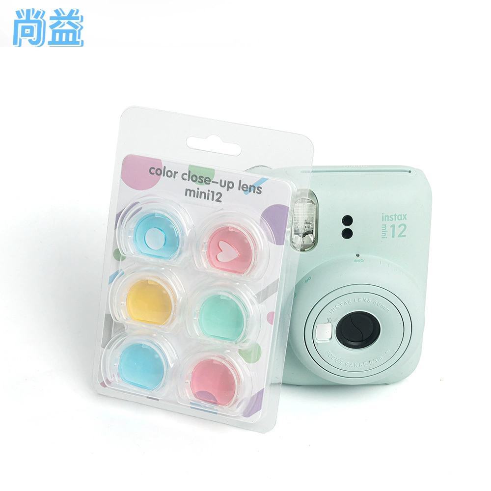 Подходит для аксессуаров для камеры Polaroid mini12, шестицветный фильтр, полупрозрачный желейный корпус, красочные аксессуары для объектива