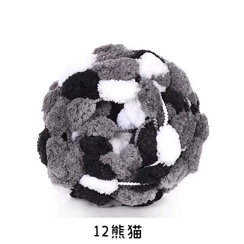 Пушистая пряжа из chenille, многоцветная отделочная пряжа для шарфов, шапок, половиков, 11×5 см, 0,098 кг