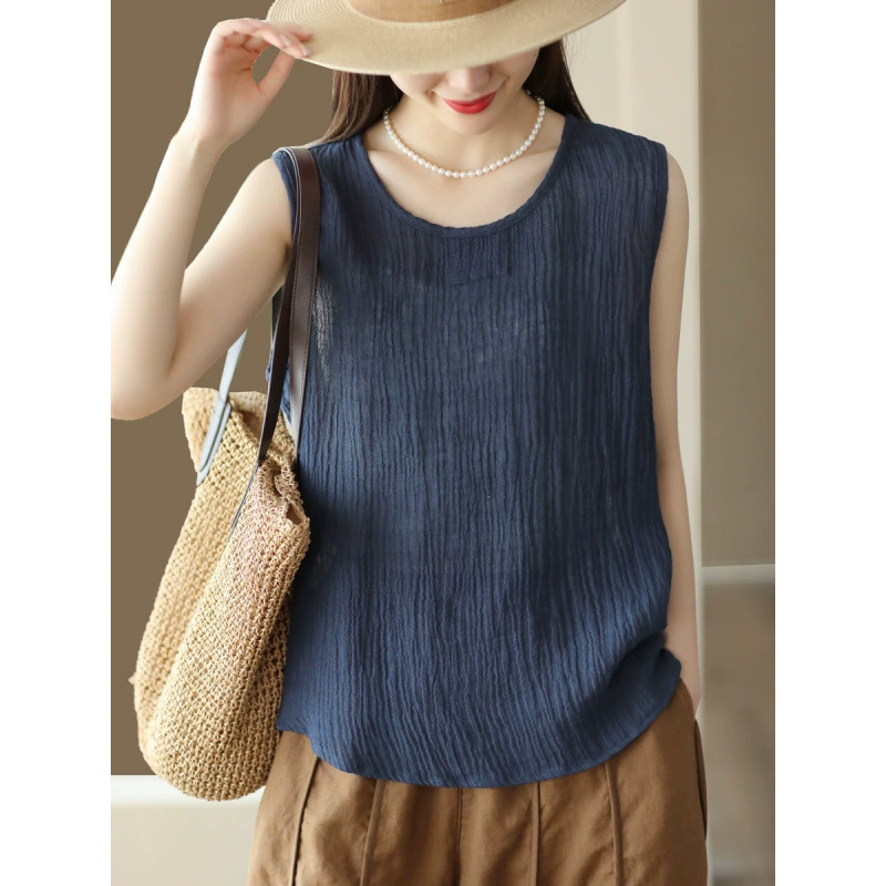 Retro tank top sleevless, (Physicals), loose fit