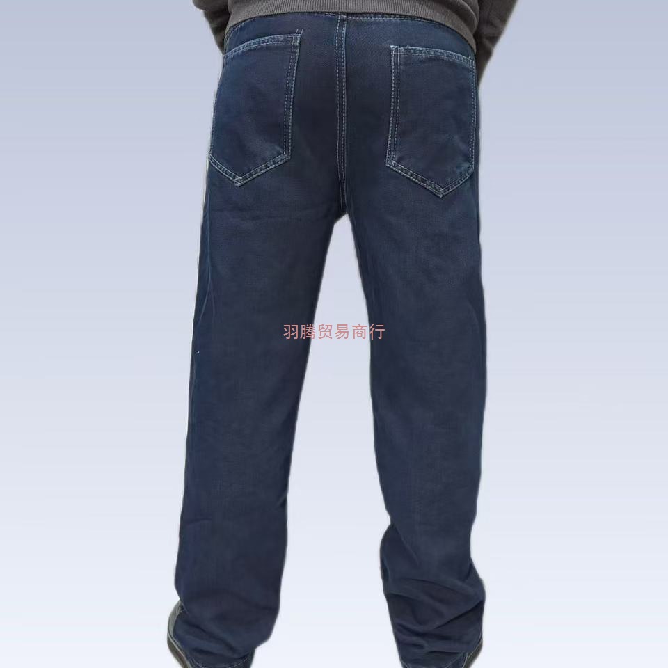 秋冬加绒牛仔裤男士2025百搭高棉新款长裤直筒休闲中年爸爸男裤