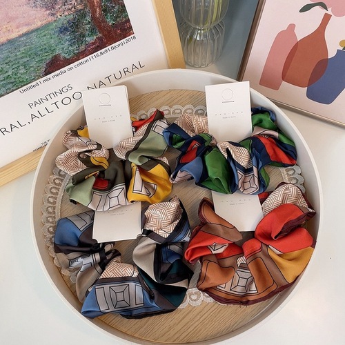 New Korean Satin Braided Hairband with Various Print Combinations, Polka Dot Stripes, Heart Design, Elegant Hair Accessory for Women