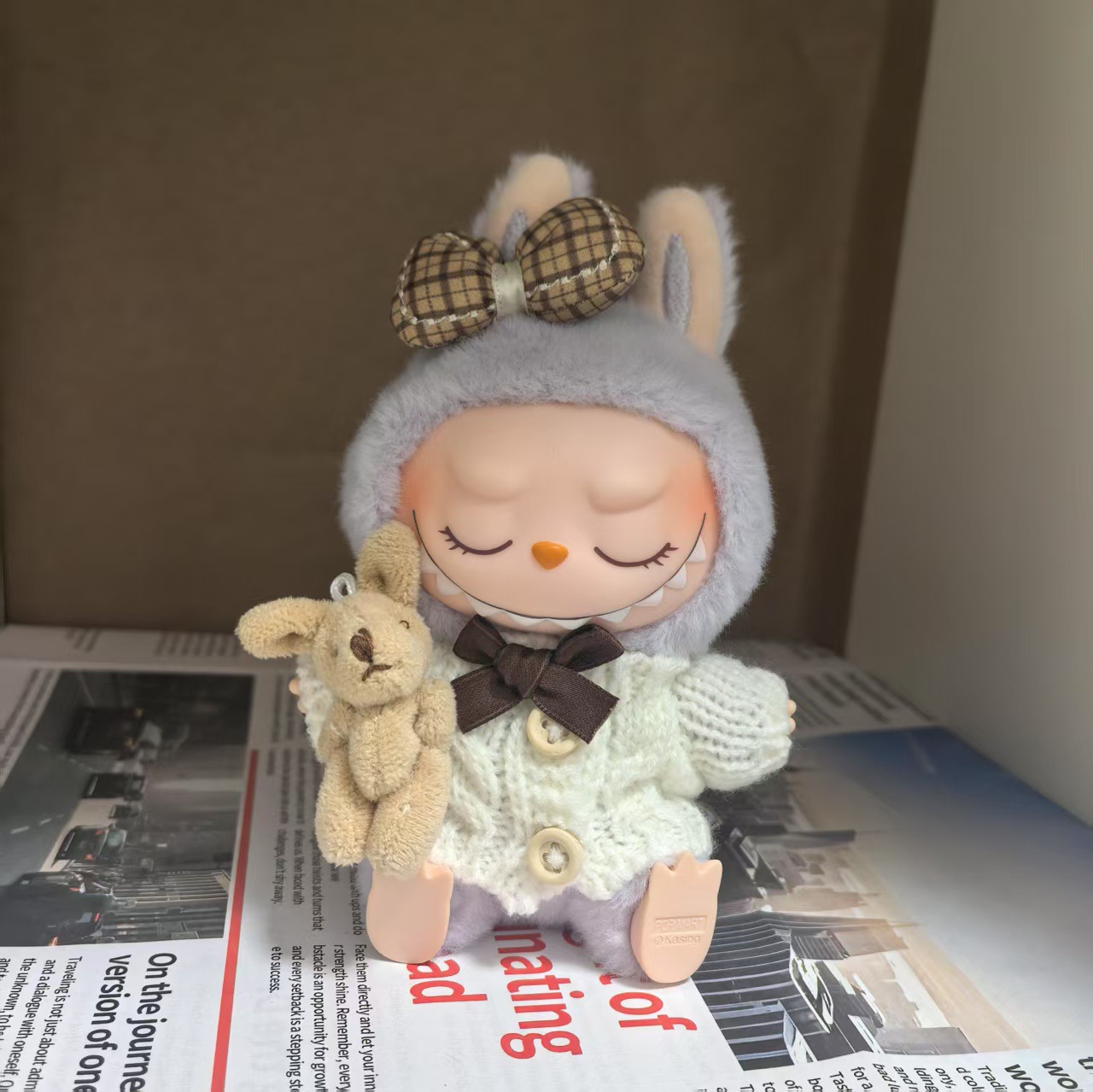 [의류/액세서리만 판매] (머리핀+곰스웨터)