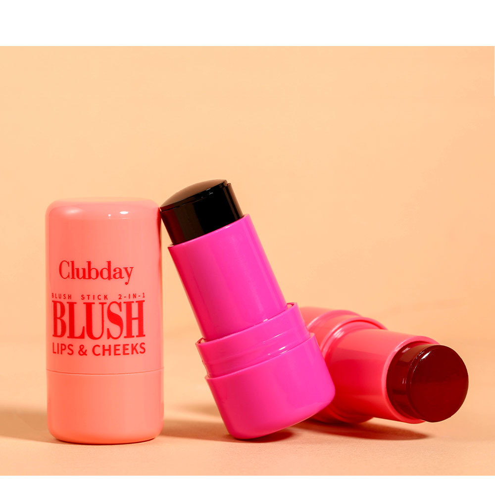 Clubday Multi-color Jelly Blush Stick, Q-bouncy fruit-flavored lip Dye stick, natural contouring lip gloss stick for both lips and cheeks undefined