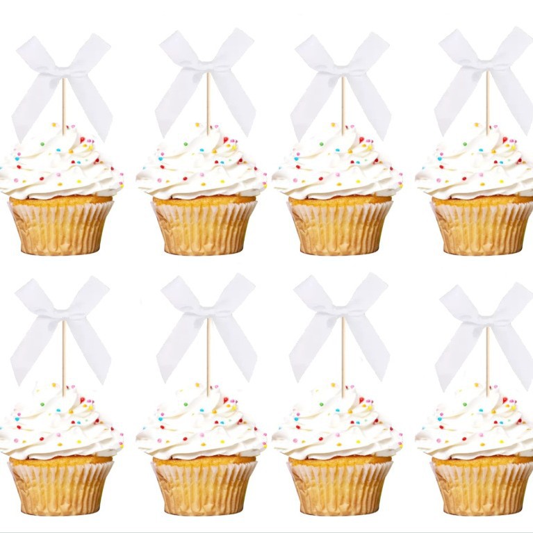 1.5CM arco inserción de pastel inserción de pastel postre decoración de horneado arco etiqueta de tela postre de fiesta