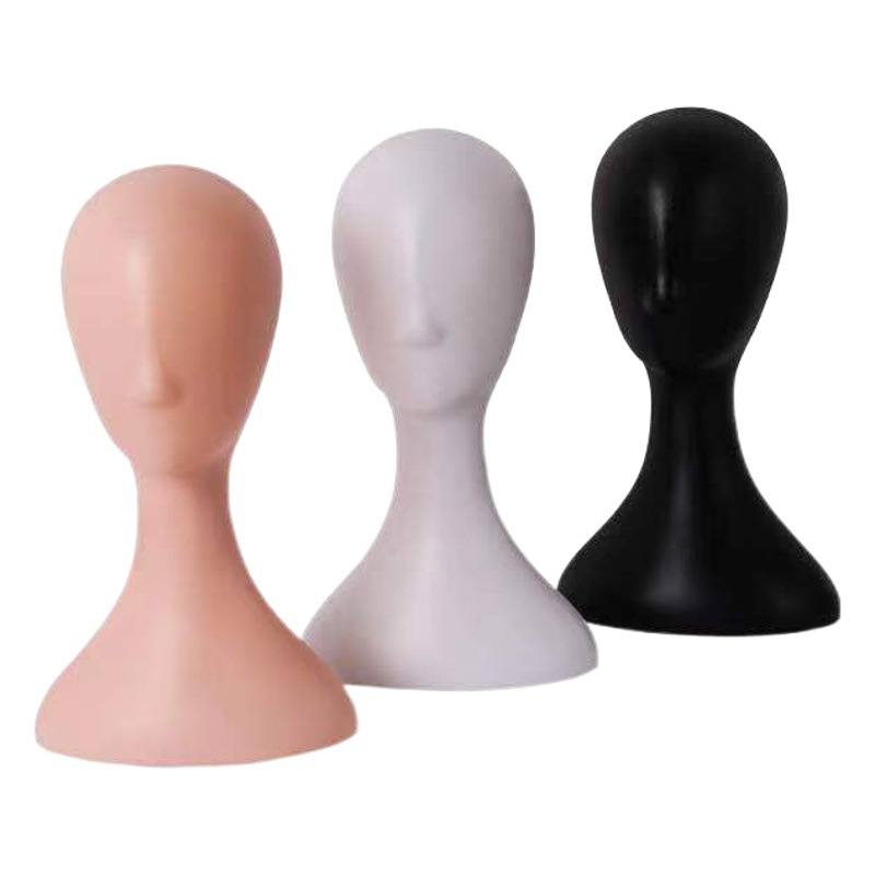 Wholesale Female Model Head Abstract Plastic Head Mold Ladies Hat Wig Scarf Jewelry Display Female Head Mold Props