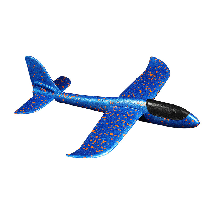 49cm grandes aviones de espuma que emiten luz juguete tiro de mano modelo de avión aviones niños planeador actividad push regalo Festival